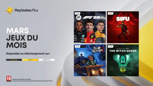 Les jeux PlayStation Plus du mois de mars 2024